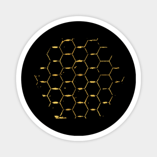 Golden Beehive Magnet